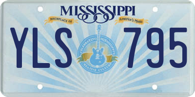 MS license plate YLS795