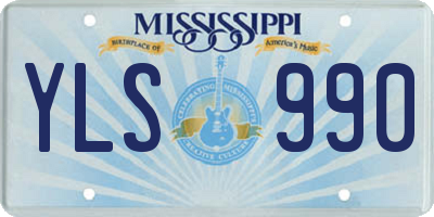 MS license plate YLS990