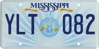 MS license plate YLT082