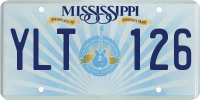 MS license plate YLT126