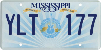 MS license plate YLT177