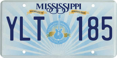 MS license plate YLT185