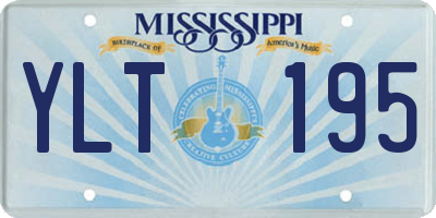 MS license plate YLT195