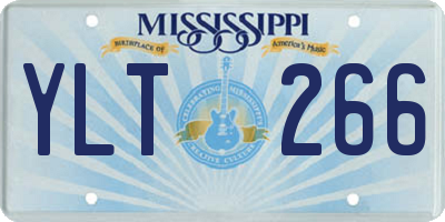 MS license plate YLT266