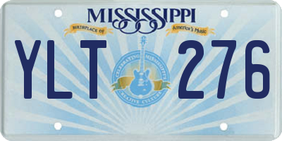 MS license plate YLT276