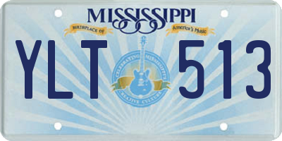 MS license plate YLT513