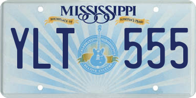 MS license plate YLT555