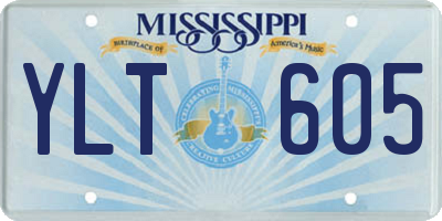 MS license plate YLT605