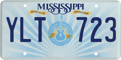 MS license plate YLT723