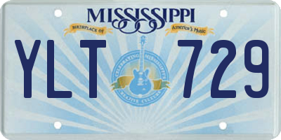 MS license plate YLT729