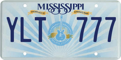 MS license plate YLT777