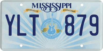 MS license plate YLT879