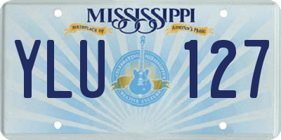 MS license plate YLU127