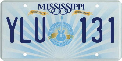 MS license plate YLU131