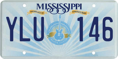 MS license plate YLU146