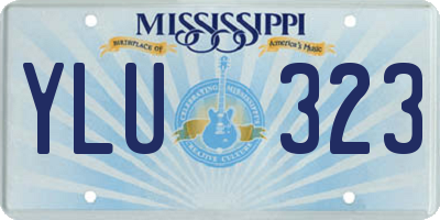 MS license plate YLU323