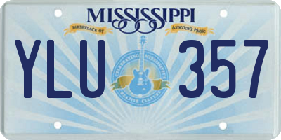 MS license plate YLU357