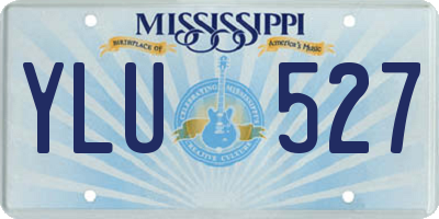 MS license plate YLU527