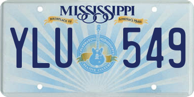 MS license plate YLU549