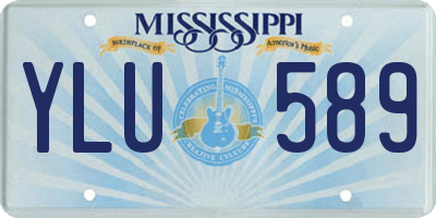 MS license plate YLU589
