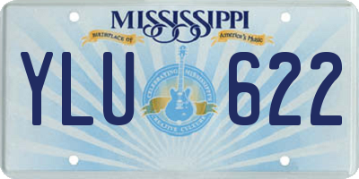 MS license plate YLU622