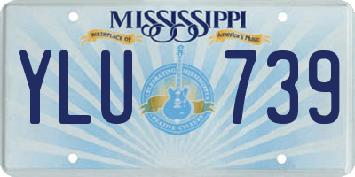 MS license plate YLU739