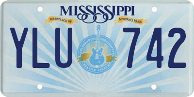 MS license plate YLU742