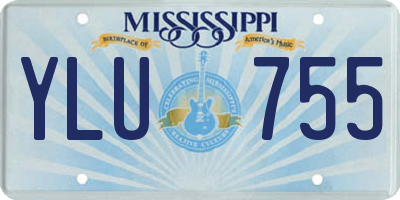 MS license plate YLU755