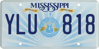 MS license plate YLU818