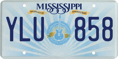 MS license plate YLU858