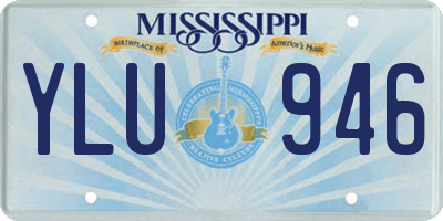 MS license plate YLU946
