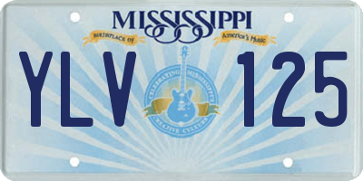 MS license plate YLV125
