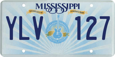 MS license plate YLV127