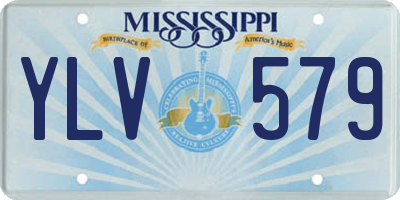 MS license plate YLV579