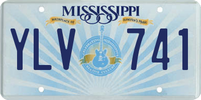MS license plate YLV741