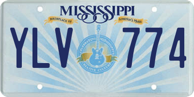 MS license plate YLV774