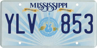 MS license plate YLV853