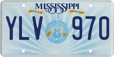 MS license plate YLV970