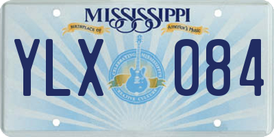 MS license plate YLX084