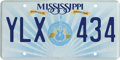 MS license plate YLX434