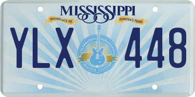 MS license plate YLX448