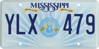 MS license plate YLX479