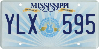 MS license plate YLX595
