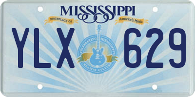 MS license plate YLX629