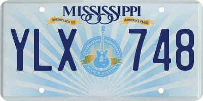 MS license plate YLX748