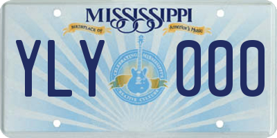 MS license plate YLY000