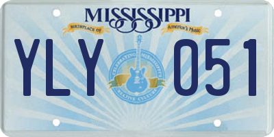 MS license plate YLY051