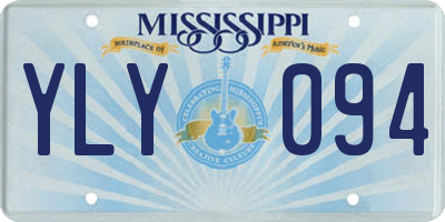 MS license plate YLY094