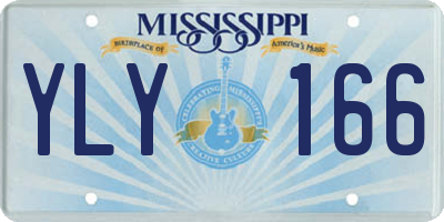MS license plate YLY166