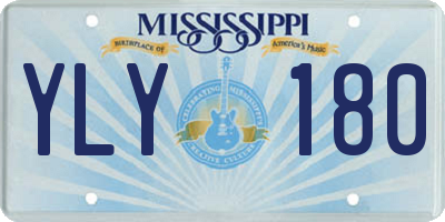 MS license plate YLY180